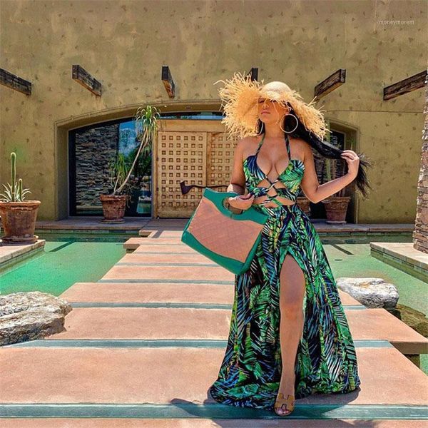 women's swimwear summer elegant swimsuit beach long dress women 2021 print high split halter casual boho bikini cover ups robe1, White;black
women's swimwear summer elegant swimsuit beach long dress women 2021 print high split halter casual boho bikini cover ups robe1, White;black