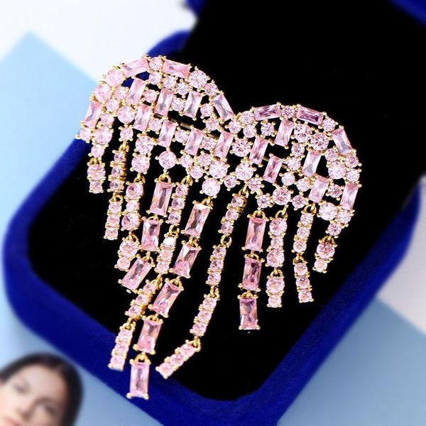pins, brooches fashion romantic heart brooch with tassel sparkling pink cubic zirconia for women holiday gift, Gray
pins, brooches fashion romantic heart brooch with tassel sparkling pink cubic zirconia for women holiday gift, Gray