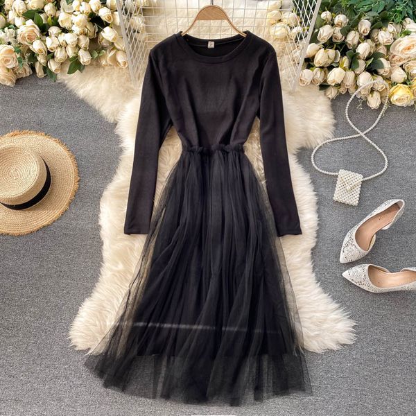 2021 new singlain design splice sweet woman neck long line dressed autumn fashion streetwear dress c790, Black;gray
2021 new singlain design splice sweet woman neck long line dressed autumn fashion streetwear dress c790, Black;gray