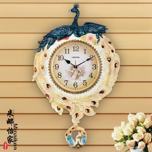 wall clocks american clock living room table peacock art personality mute retro decorative modern
wall clocks american clock living room table peacock art personality mute retro decorative modern