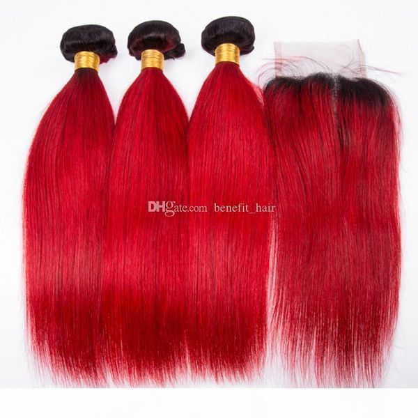 ombre color red silky straight 3 bundles virgin hair weaves with closure two tone #1b red hair weft extension with lace closure, Black;brown
ombre color red silky straight 3 bundles virgin hair weaves with closure two tone #1b red hair weft extension with lace closure, Black;brown
