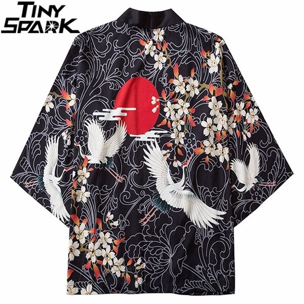 japanese floral crane harajuku hip hop men japan clothing kimono streetwear jacket summer thin loose style y201026, Black;brown
japanese floral crane harajuku hip hop men japan clothing kimono streetwear jacket summer thin loose style y201026, Black;brown