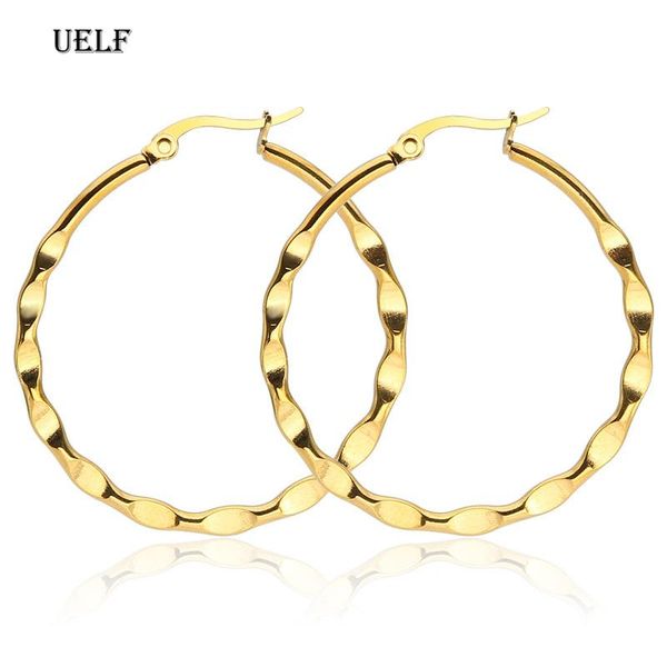 hoop & huggie uelf earrings circle simple big gold loop for women fashion jewelry womens accessories, Golden;silver
hoop & huggie uelf earrings circle simple big gold loop for women fashion jewelry womens accessories, Golden;silver