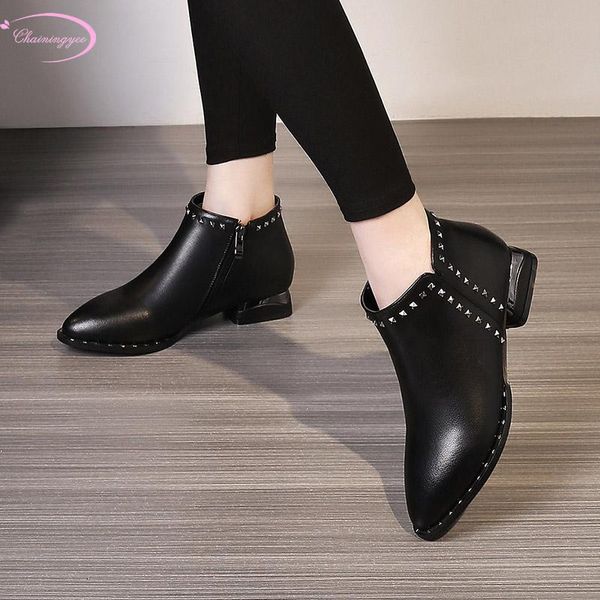 boots european street style genuine leather autumn ankle rivet zipper black low with thick heel motorcycle women's shoes
boots european street style genuine leather autumn ankle rivet zipper black low with thick heel motorcycle women's shoes