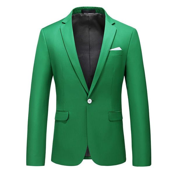 men's suits & blazers 2021 autumn men slim fit casual suit jacket male sold color one button korean style business smart blazer s97, White;black
men's suits & blazers 2021 autumn men slim fit casual suit jacket male sold color one button korean style business smart blazer s97, White;black