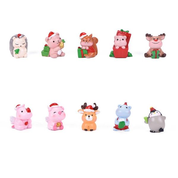 9/10pcs Resin Mini Figurine Christmas Santa Claus Resin Toys DIY Animal Garden Ornament Craft Kids Toys Gifts Wholesale
9/10pcs Resin Mini Figurine Christmas Santa Claus Resin Toys DIY Animal Garden Ornament Craft Kids Toys Gifts Wholesale