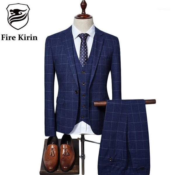 fire kirin brand men suit 2021 slim fit mens plaid suits 3 pieces groom wedding suit men's suits formal q3431, White;black
fire kirin brand men suit 2021 slim fit mens plaid suits 3 pieces groom wedding suit men's suits formal q3431, White;black