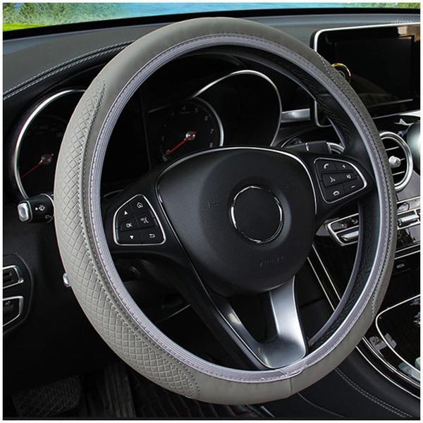 universal car fiber leather steering wheel cover auto breathable elastic skid proof steering-wheel covers car interior styling1
universal car fiber leather steering wheel cover auto breathable elastic skid proof steering-wheel covers car interior styling1