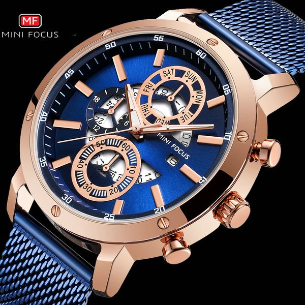 minifocus casual men sports watches brand luxury quartz watch mesh strap waterproof chronograph ultra thin wristwatch, Slivery;brown
minifocus casual men sports watches brand luxury quartz watch mesh strap waterproof chronograph ultra thin wristwatch, Slivery;brown