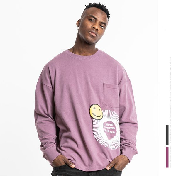 2021 new smille manga long-sleeve men hip hop oversize streetwear spring fall male fashion lvb5, Black
2021 new smille manga long-sleeve men hip hop oversize streetwear spring fall male fashion lvb5, Black
