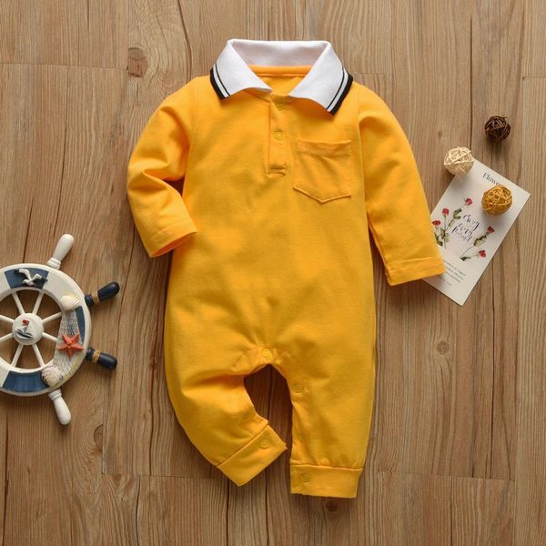 newborn baby boy rompers solid color gentleman style long sleeve jumpsuit cotton infant clothing autumn toddler baby clothes lj201023, Blue
newborn baby boy rompers solid color gentleman style long sleeve jumpsuit cotton infant clothing autumn toddler baby clothes lj201023, Blue