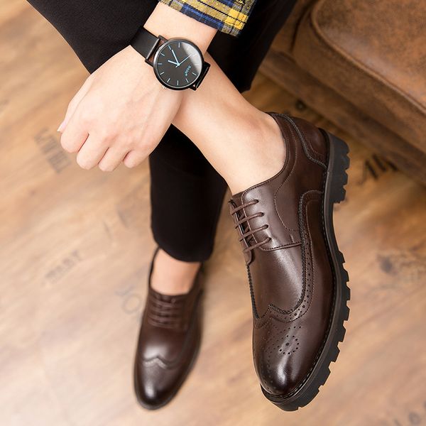 2020 new cross-border 2020 autumn new mens brogue trendy casual pointed toe business formal wear korean leather shoes trendy, Black
2020 new cross-border 2020 autumn new mens brogue trendy casual pointed toe business formal wear korean leather shoes trendy, Black