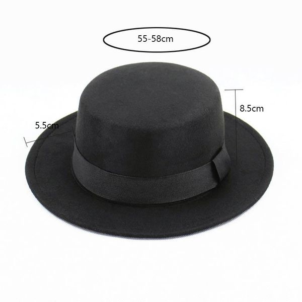 wide brim hats wool retro felt pork pie hat breaking bad for men women trilby cap black ribbon band bowler fedoras, Blue;gray
wide brim hats wool retro felt pork pie hat breaking bad for men women trilby cap black ribbon band bowler fedoras, Blue;gray