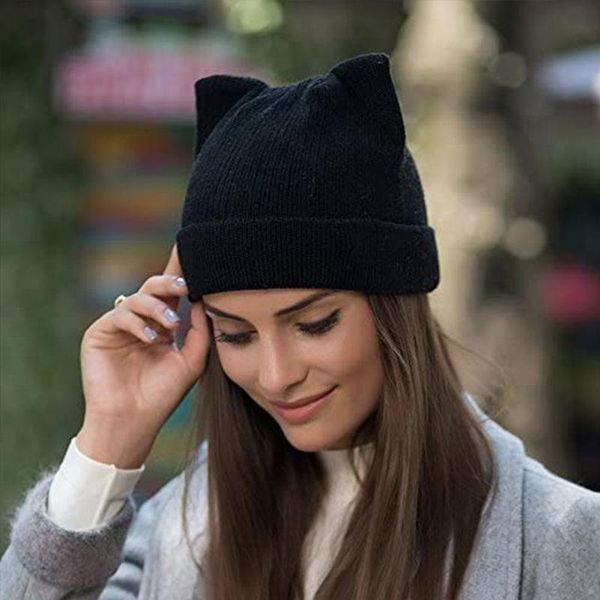 beanie/skull caps cute cat ear women hats fashion winter warm casual skullies beanies hat wool cap solid color knitted female girls, Blue;gray
beanie/skull caps cute cat ear women hats fashion winter warm casual skullies beanies hat wool cap solid color knitted female girls, Blue;gray
