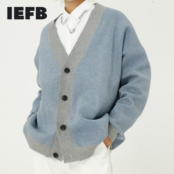iefb men's wear spring 2021 new korean oversized loose v-neck block color patchwork kintwear cardigan sweater for male 9y4907, White;black
iefb men's wear spring 2021 new korean oversized loose v-neck block color patchwork kintwear cardigan sweater for male 9y4907, White;black