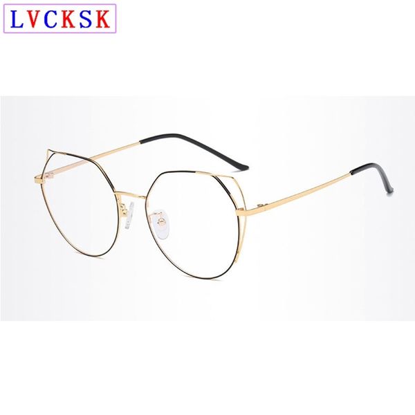 new arrived fashion cute oversize cat eye transparent glasses women metal myopia reading glasses frame clear glass spectacles n5 t200428, Silver
new arrived fashion cute oversize cat eye transparent glasses women metal myopia reading glasses frame clear glass spectacles n5 t200428, Silver