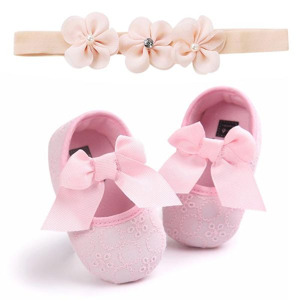 0-12m Three Flowers Baby Gift Box With Baby Shoes Princess Shoes Headwear Headband Gift Box