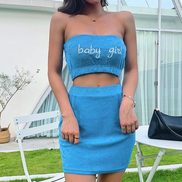 summer two piece set women skirt and crop embroidered letters strapless tank women two piece outfits matching sets1, Gray
summer two piece set women skirt and crop embroidered letters strapless tank women two piece outfits matching sets1, Gray