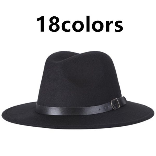 wide brim hats fedora hat men autumn elegant imitation wool black red winter wedding felt women leather vintage, Blue;gray
wide brim hats fedora hat men autumn elegant imitation wool black red winter wedding felt women leather vintage, Blue;gray