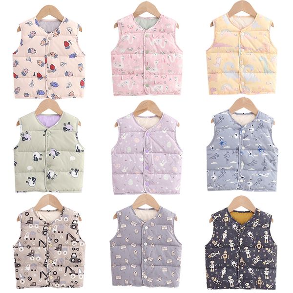 light thin children's jacket baby vest coat foreign style cartoon warm down inner liner cotton padded clothes for boys and girls, Blue;gray
light thin children's jacket baby vest coat foreign style cartoon warm down inner liner cotton padded clothes for boys and girls, Blue;gray