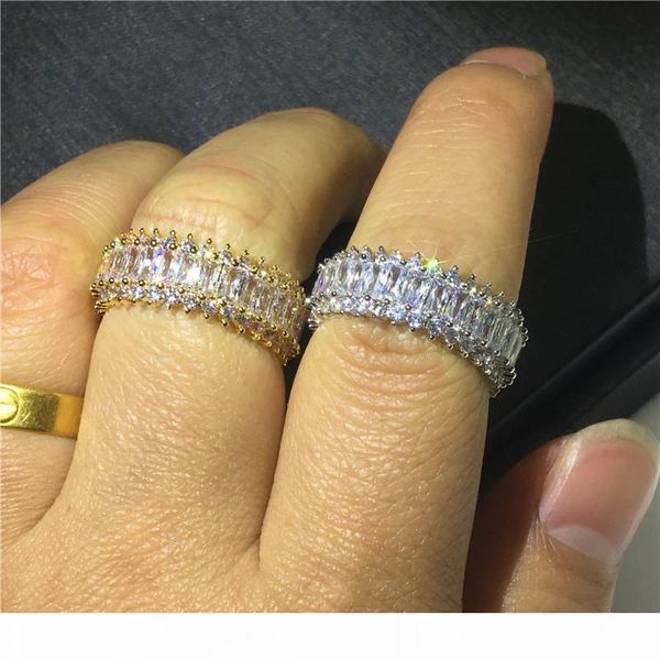 classic promise ring white gold filled diamond cz stone engagement wedding band rings for women men party jewelry gift, Slivery;golden
classic promise ring white gold filled diamond cz stone engagement wedding band rings for women men party jewelry gift, Slivery;golden