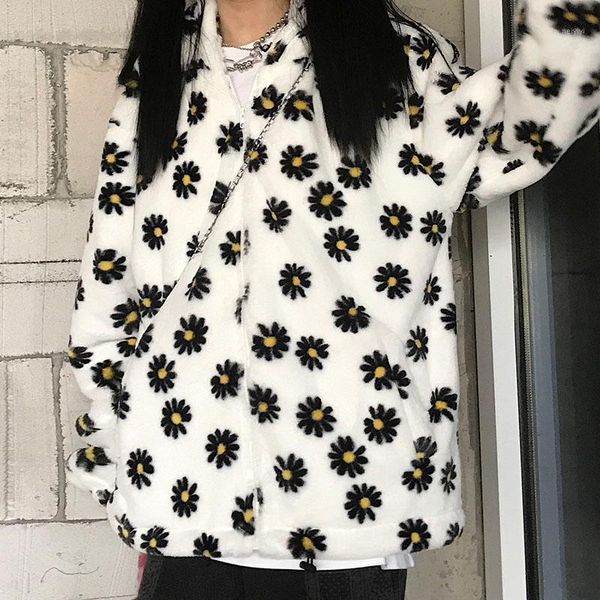women's jackets autumn winter korea harajuku style streetwear daisy lamb hair loose bf thickened student cotton jacket female plush out, Black;brown
women's jackets autumn winter korea harajuku style streetwear daisy lamb hair loose bf thickened student cotton jacket female plush out, Black;brown