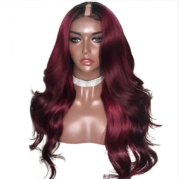 u part wig human indian hair wig wine 99j body wave u part wigs for women human hair wigs 10a remy hair, Black;brown
u part wig human indian hair wig wine 99j body wave u part wigs for women human hair wigs 10a remy hair, Black;brown