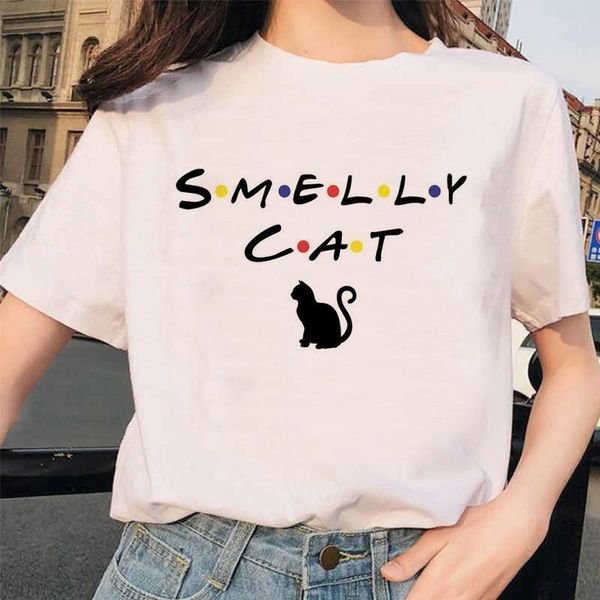 cat t-shirt t-shirt women friend tv show smelly cat printed t shirt summer funny shirt girl and female tee friends, White
cat t-shirt t-shirt women friend tv show smelly cat printed t shirt summer funny shirt girl and female tee friends, White