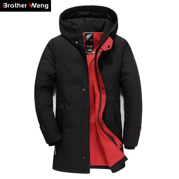 brand men clothing winter new down jacket fashion slim hooded thick warm white duck down long coat and parka male 5xl 6xl 201119, Black
brand men clothing winter new down jacket fashion slim hooded thick warm white duck down long coat and parka male 5xl 6xl 201119, Black
