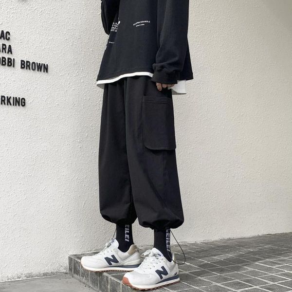 men's pants multi pockets cargo winter harem hip hop casual streetwear male track joggers trousers men, Black
men's pants multi pockets cargo winter harem hip hop casual streetwear male track joggers trousers men, Black