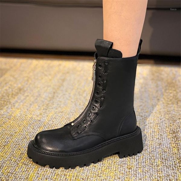 boots pxelena punk gothic front zipper motorcycle biker women genuine leather 2021 autumn winter combat shoes chunky high heels1, Black
boots pxelena punk gothic front zipper motorcycle biker women genuine leather 2021 autumn winter combat shoes chunky high heels1, Black