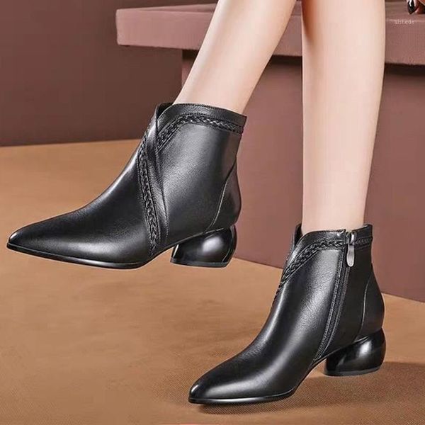 boots ankle for women winter autumn pointed toe shoes leather botas mujer ladies brand boot 2021 #l151, Black
boots ankle for women winter autumn pointed toe shoes leather botas mujer ladies brand boot 2021 #l151, Black