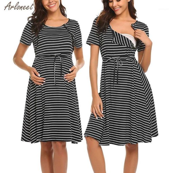 summer women maternity short sleeve stripe nursing nightdress breastfeeding dress women casual maternity dress new fashion1, White
summer women maternity short sleeve stripe nursing nightdress breastfeeding dress women casual maternity dress new fashion1, White
