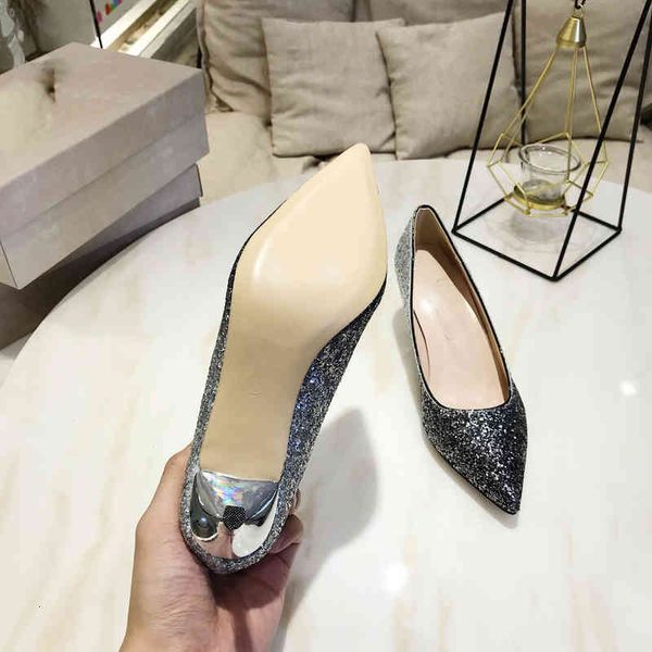 high-quality designer party dress shoes for brides and ladies fashion color matching, high heels with leather sequins, Black
high-quality designer party dress shoes for brides and ladies fashion color matching, high heels with leather sequins, Black