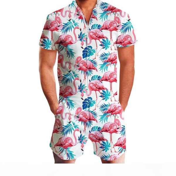 support dropshiping flamingos print rompers men short sleeve 3d jumpsuit playsuit harem cargo overalls summer men's sets, Gray
support dropshiping flamingos print rompers men short sleeve 3d jumpsuit playsuit harem cargo overalls summer men's sets, Gray