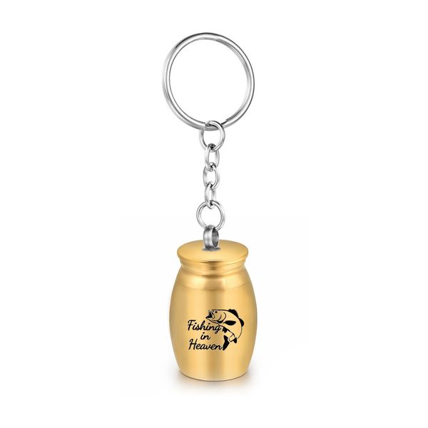 16x25mm 5 color aluminum alloy memorial urn cremation urn keychain for ashes women men mini funeral jar -fishing in heaven, Silver
16x25mm 5 color aluminum alloy memorial urn cremation urn keychain for ashes women men mini funeral jar -fishing in heaven, Silver
