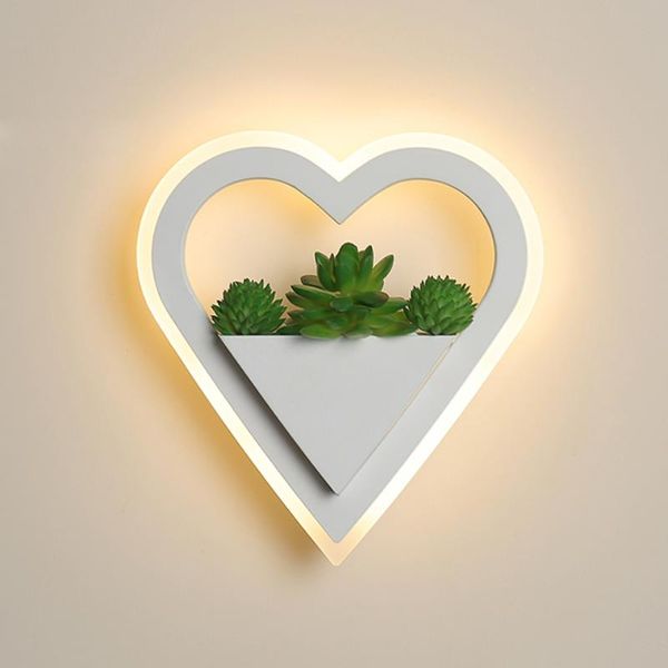 wall lamp led heart-shaped acrylic 11w simulated green plants lights indoor sconce ac85~260v bedroom hallway porch
wall lamp led heart-shaped acrylic 11w simulated green plants lights indoor sconce ac85~260v bedroom hallway porch