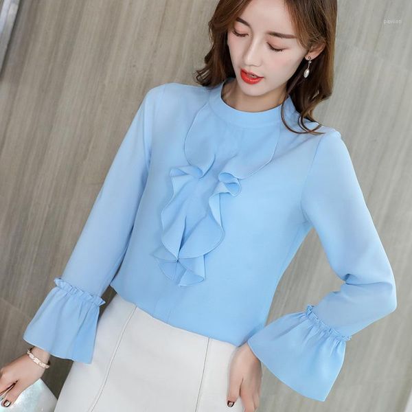 women blouses chiffon shirts woman fashion korean clothing shirts women 2018 office lady ruffles blouse and plus size shirt1, White
women blouses chiffon shirts woman fashion korean clothing shirts women 2018 office lady ruffles blouse and plus size shirt1, White