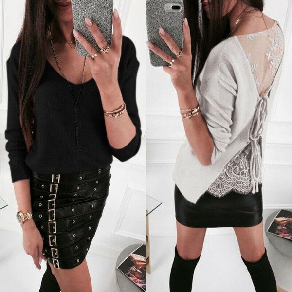 fashion women blouse lace backless black gothic lace up corset tee shirt long sleeve blouse streetwear s-xl, White
fashion women blouse lace backless black gothic lace up corset tee shirt long sleeve blouse streetwear s-xl, White