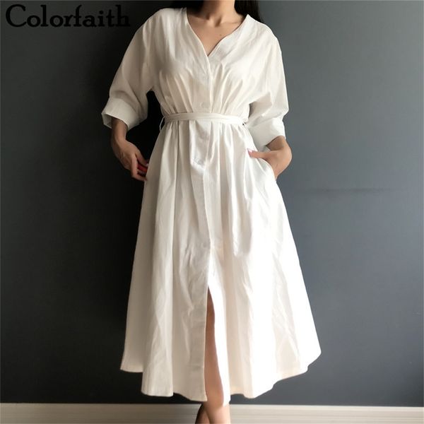 colorfaith new women dresses spring summer cotton and linen elegant pleated long white dresses v neck lace up bow lj200808, Black;gray
colorfaith new women dresses spring summer cotton and linen elegant pleated long white dresses v neck lace up bow lj200808, Black;gray