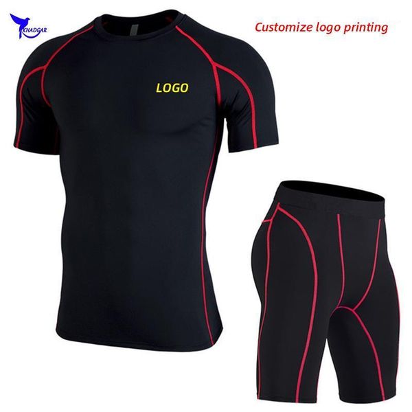 custom logo quick dry compression sport suits short sleeve shirt+shorts men's running set outdoor jogging gym fitness sportswear1, Black;blue
custom logo quick dry compression sport suits short sleeve shirt+shorts men's running set outdoor jogging gym fitness sportswear1, Black;blue