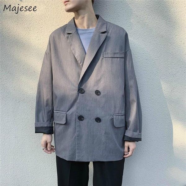 men's suits & blazers men spring vintage double breasted solid pockets fashion korean style leisure loose chic outerwear retro mens 1, White;black
men's suits & blazers men spring vintage double breasted solid pockets fashion korean style leisure loose chic outerwear retro mens 1, White;black