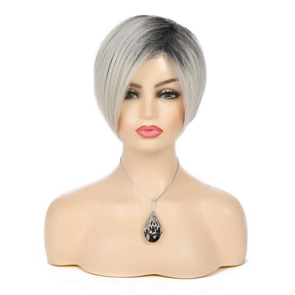 short hair bob wigs for women ombre blonde pixie cut natural straight hairstyle synthetic halloween cosplay replacement wig, Black
short hair bob wigs for women ombre blonde pixie cut natural straight hairstyle synthetic halloween cosplay replacement wig, Black
