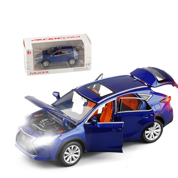 jkm1 / 32 lexus nx200t suv six door acousto-optic return force metal car model toy
jkm1 / 32 lexus nx200t suv six door acousto-optic return force metal car model toy