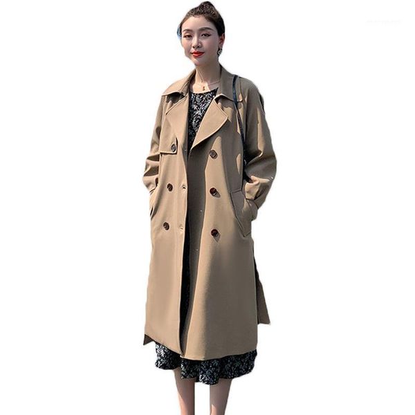 women's trench coats 2021 spring autumn long for women casual sleeve double breasted windbreaker female overcoats 73b1, Tan;black
women's trench coats 2021 spring autumn long for women casual sleeve double breasted windbreaker female overcoats 73b1, Tan;black