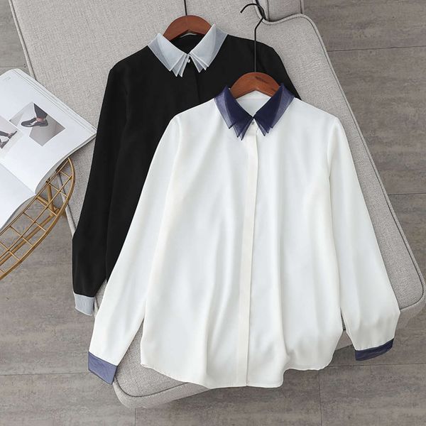 new three layered collar for spring wear with contrast dign, White
new three layered collar for spring wear with contrast dign, White