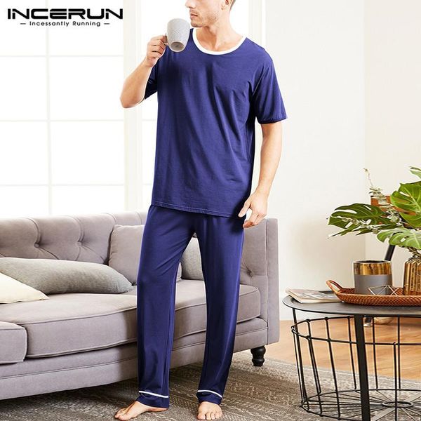incerun 2020 men pajamas sets solid color short sleeve o neck long pants soft comfortable homewear nightwear sleepwear sets1, Black;brown
incerun 2020 men pajamas sets solid color short sleeve o neck long pants soft comfortable homewear nightwear sleepwear sets1, Black;brown