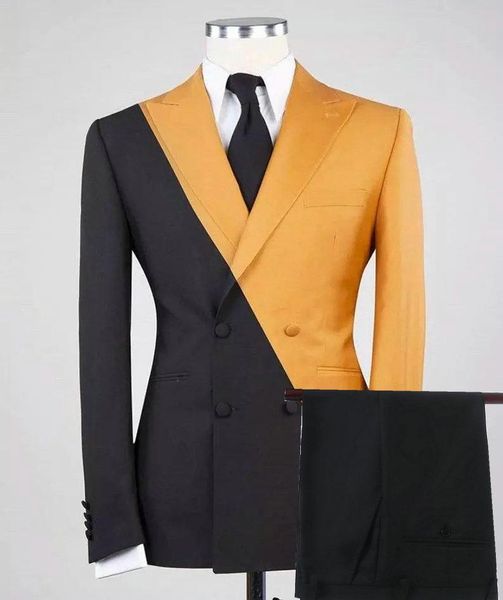 men's suits & blazers custom made black pink double breasted men for wedding slim fit groom wear business party male dress blazer pants, White;black
men's suits & blazers custom made black pink double breasted men for wedding slim fit groom wear business party male dress blazer pants, White;black