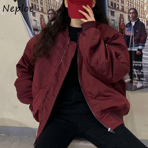 women's down & parkas neploe 2021 loose casual femme solid color all-match vintage cotton coat double pockets zip winter women jacket, Black
women's down & parkas neploe 2021 loose casual femme solid color all-match vintage cotton coat double pockets zip winter women jacket, Black