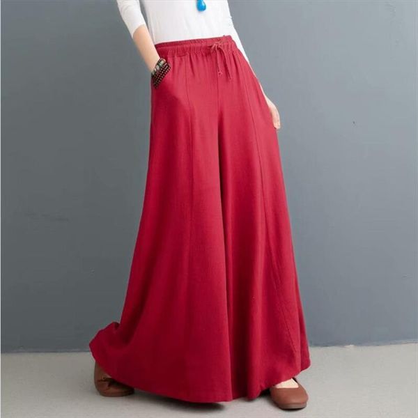 women summer wide leg pants drawstring waist thin cotton linen long pants casual loose trousers vintage pantalon plus size 7xl, Black;white
women summer wide leg pants drawstring waist thin cotton linen long pants casual loose trousers vintage pantalon plus size 7xl, Black;white